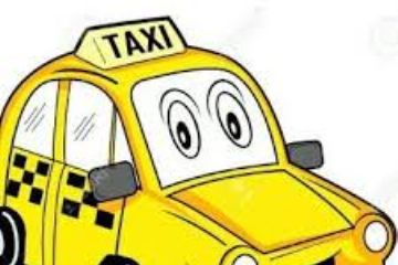 Cartoon taxi
