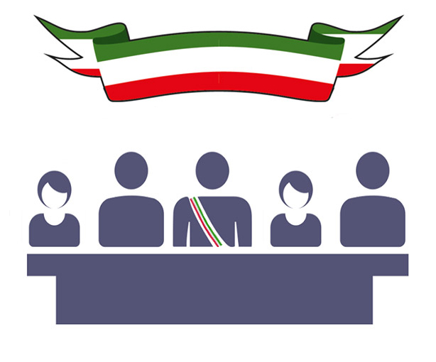 Consiglio comunale bandiera italiana