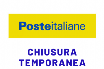 Avviso chiusura temporanea Poste Italiane