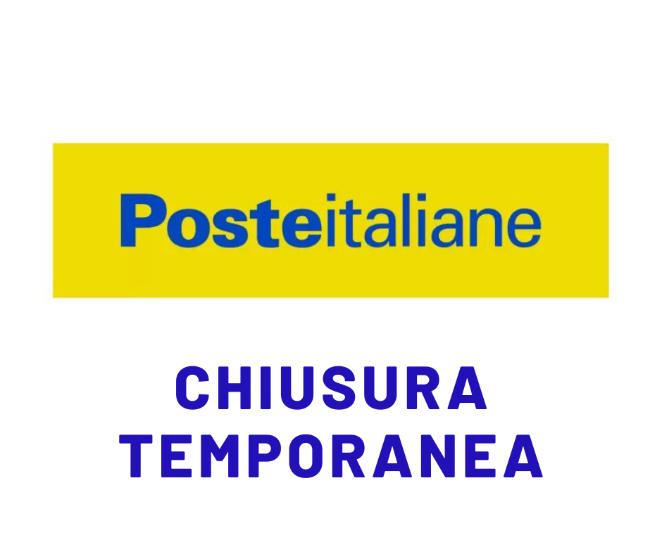 Avviso chiusura temporanea Poste Italiane