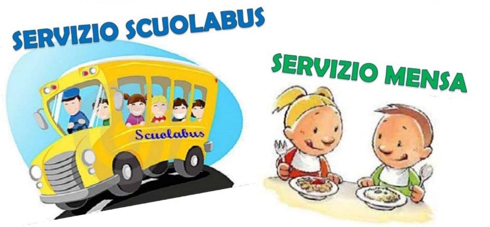 cartoon bus e bambini