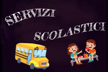 cartoon bus e bambini