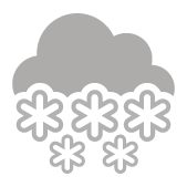 Coperto con neve forte