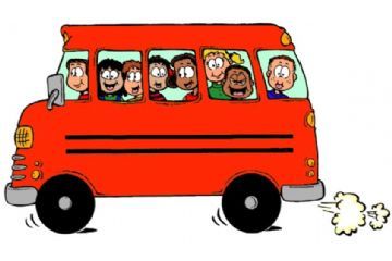 Bus con bambini a bordo